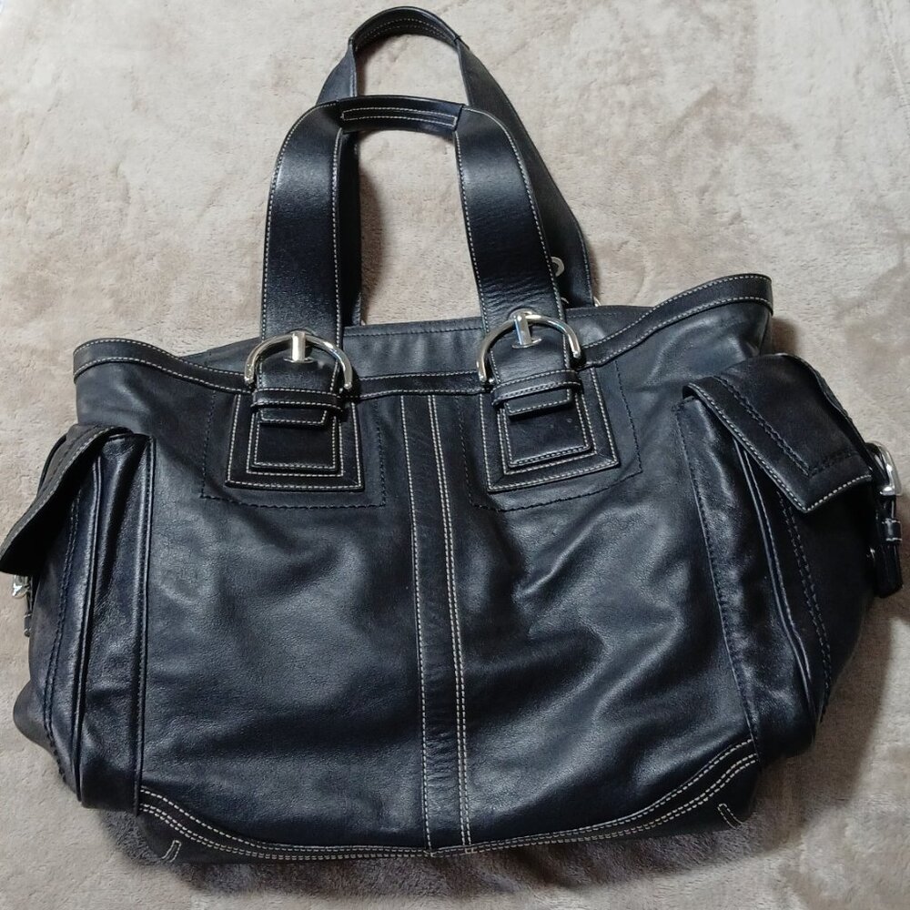 Authentic leather Coach laptop/business bag